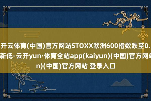开云体育(中国)官方网站STOXX欧洲600指数跌至0.5% 为日内新低-云开yun·体育全站app(kaiyun)(中国)官方网站 登录入口